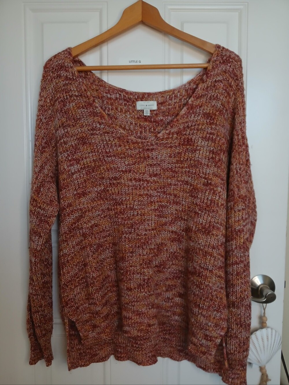 Womens Lucky Brand Fall Off The Shoulder Sweater.